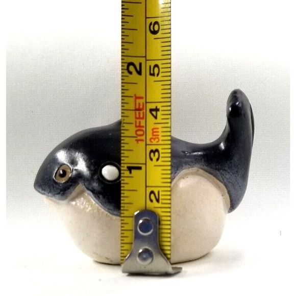 Orca Killer Whale Figurine Paperweight Handcrafted Marine Mammal Animal Decor - Picture 5 of 11